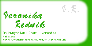 veronika rednik business card